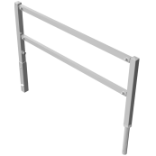 Access barriers | with triangular lock | swing-back | with top and quarter-bent bar | hot-dip galvanized | total width: 2000 mm